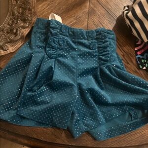 Mayoral Teal Polka Dot Kids Formal Shorts